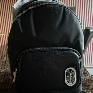 NWT Black Coach Backpack